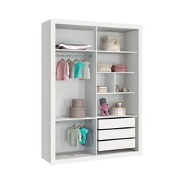 Guarda-roupa Prince - Branco Fosco - 2
