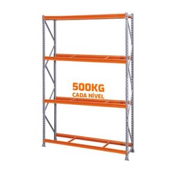 Mini Porta Pallet Inicial Mpp4nspi 180x80x300cm 4 Níveis Estante para Armazenagem 500kg - 2