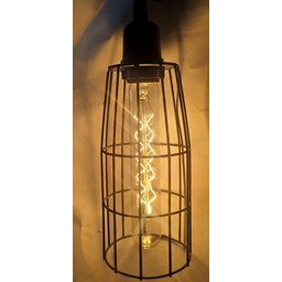 Gaiola Pendente De Luz Luxo Longa P/lâmp.div. Com Soqu Retrô - 1