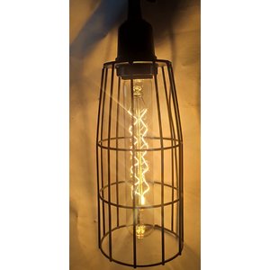 Gaiola Pendente De Luz Luxo Longa P/lâmp.div. Com Soqu Retrô