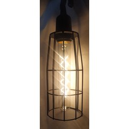 Gaiola Pendente De Luz Luxo Longa P/lâmp.div. Com Soqu Retrô - 2