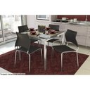 Ver imagem 3 de Mesa de Sala Jantar Reno M002 Aço C/tampo Vidro 90x90cm Cromada - Kappesberg