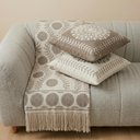 Ver imagem 1 de Kit Manta e Almofadas Decorativas para Sofá Georgia Caramelo - Nexta Casa