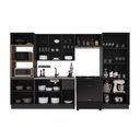 Ver imagem 3 de Armário de Cozinha Modulada Completa Fidelitá Nara 100% MDF 5 Peças 350cm 16 Portas 2 Gavetas sem