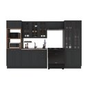 Ver imagem 2 de Armário de Cozinha Modulada Completa Fidelitá Nara 100% MDF 5 Peças 350cm 16 Portas 2 Gavetas sem