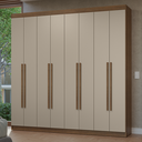 Ver imagem 1 de Guarda-Roupa Casal 8 Portas Batentes Netuno Madesa