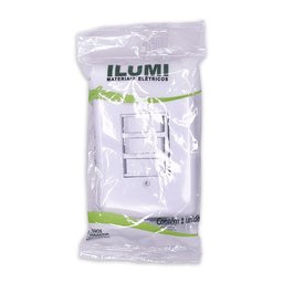 Kit 2 Interruptor 3 Teclas Paralelas 6a 250v Ilumi Cor:branco - 4