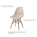 Ver imagem 3 de Cadeira de Jantar Charles Eames Eiffel Plástico Pp Nude - Sallar Home