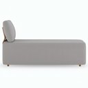 Ver imagem 5 de Sofá Chaise Modular 74cm Sala de Estar Rovier Veludo Cinza Z32 - Mpozenato