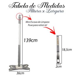 Mopi Limpeza Rodo torce fácil Esfregão X com Brinde 3 gancho - 6