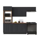 Ver imagem 2 de Cozinha Modulada Completa Americana 100% MDF 270cm com Rodapé Provence Multimóveis Crink-CPL018