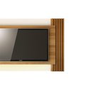 Ver imagem 5 de Estante P/ Sala até 42 Pol Pl3004/ra2003 Ripado C/ 2 Gavetas 115x150cm Natural/off White - Tecno