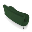 Ver imagem 7 de Sofá 2 Lugares Living 135cm Pé Ferro Pto Maraú Veludo Verde K01 - D'Rossi