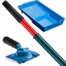 Pad para Pintura Acabamento Cantos em Parede + Bandeja 250ml + Cabo Extensor Telescópico 2m - 1