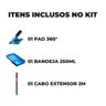 Pad para Pintura Acabamento Cantos em Parede + Bandeja 250ml + Cabo Extensor Telescópico 2m - 2