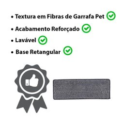Pano limpeza flat mop lavável microfibra troca fácil - 4