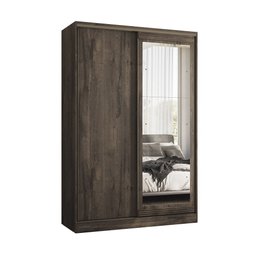 Guarda Roupa Oasis Solteiro 2 portas de Correr c/ Espelho Santos Andira - 1