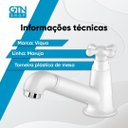 Ver imagem 2 de Torneira Plástica Lavatório Mesa Maruja 1130302 Viqua Branco