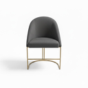 Ver imagem 2 de Cadeira Poltrona Estofada Decorativa Lua Premium:cinza Grafite