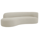 Ver imagem 4 de Recamier Orgânico Curvo Sala 2 Lugares Lado Esquerdo Tokyo 140cm Linho Bege - Incasa Decor