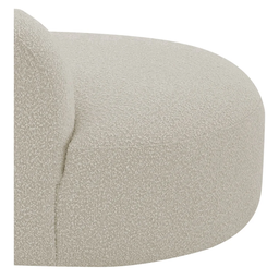 Recamier Orgânico Curvo Sala 2 Lugares Lado Esquerdo Tokyo 140cm Linho Bege - Incasa Decor - 7
