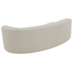 Recamier Orgânico Curvo Sala 2 Lugares Lado Esquerdo Tokyo 140cm Linho Bege - Incasa Decor - 3
