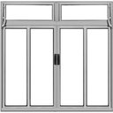 Ver imagem 1 de Vitro 4 Folhas 1,20 X 1,50 C/band. Alumínio Brilhante