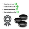 Assadeira Forma Bolo fundo removível Travessa Torta Kit 3 Peças antiaderente - 4