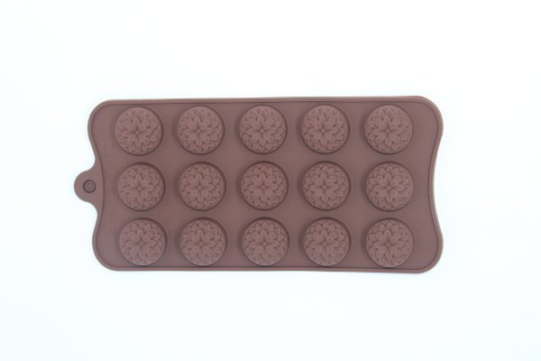 forma cupcake antiaderente 15 cavidades silicone chocolate - 2