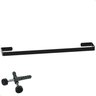 Suporte Pendurador Porta Toalha de Banho Banheiro Preto Zmt - 2