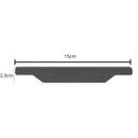 Ver imagem 3 de Kit 6 Puxadores Cinza 15cm Aço Carbono Masutti Móveis Gaveta