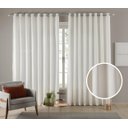 Ver imagem 2 de Cortina Tecido Linho 4,00M De Largura X 2,60M De Altura Palha Para Sala Ou Quarto