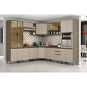 Ver imagem 1 de Kit de Cozinha Modulada 14pçs 1 4 Armários 4 Balcões 2 Paneleiros 4 Complementos C14p05 Duna/