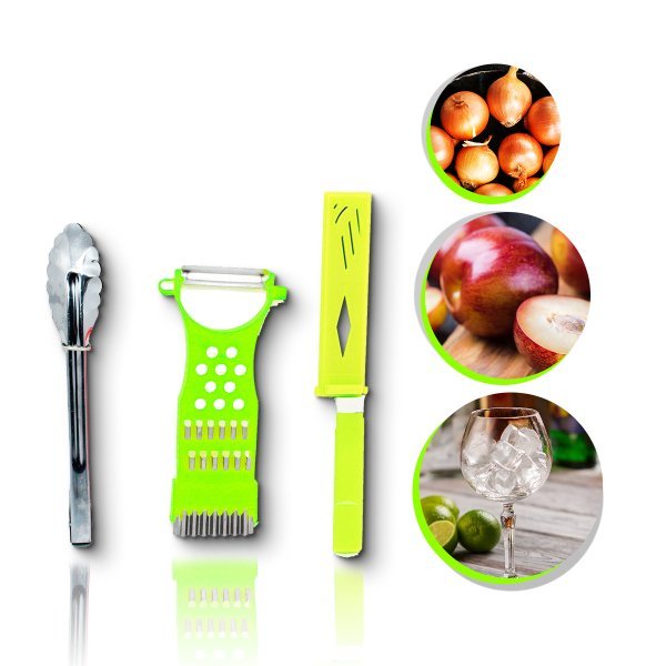 Faca Ralador faca ralador pegador conjunto 3 pçs cozinha clássica full | MadeiraMadeira