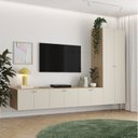 Ver imagem 1 de Rack para TV até 75 Polegadas Suspenso Modular 4 Módulos 8 Portas Frame CabeCasa MadeiraOriginals