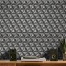 Queima de Estoque - Papel de Parede 3D Triângulo Classic Várias Cores - Grafite - 1