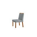 Ver imagem 4 de Conjunto Sala de Jantar Mesa Florença Madeira Maciça 160x90cm Tampo Retângular Vidro Preto com 6 Cad
