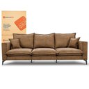 Ver imagem 3 de Sofá 3 Lugares Modular Boma 2,40m Boucle Caramelo Sofá Inbox