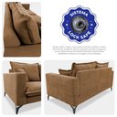 Ver imagem 2 de Sofá 3 Lugares Modular Boma 2,40m Boucle Caramelo Sofá Inbox