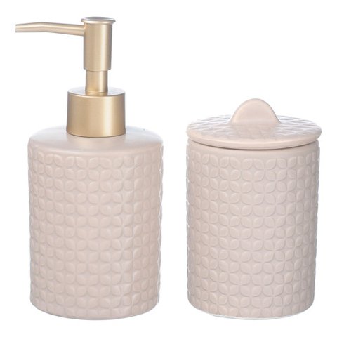 Conjunto Lavabo Banheiro 2 Peças Saboneteira Líquida / 220