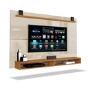 Ver imagem 5 de Painel para Tv até 65" com Prateleira 1,80m Cedro/off White