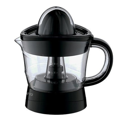 Espremedor de Fruta Elétrico Laranja Limão 25w Jarra Transparente 0,7l Preto 110v Agratto Aedf01i