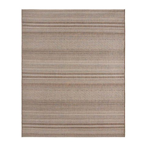 Tapete para Sala Sisal Buzios Arraial 49 Marrom-Azul 2,50X3,00M - J Serrano