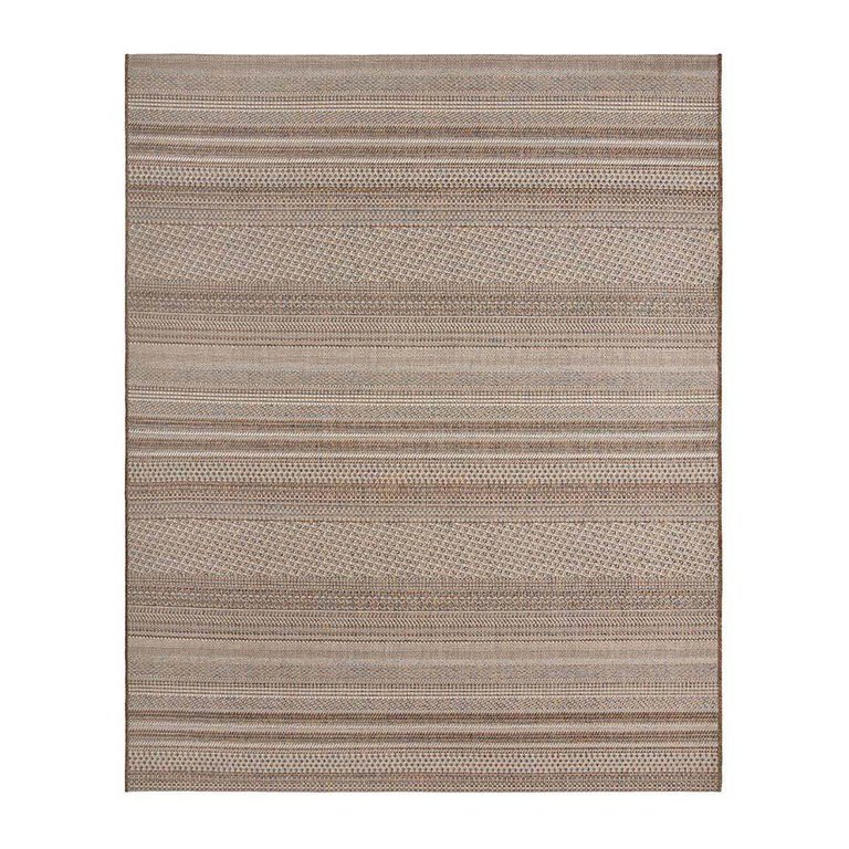 Tapete para Sala Sisal Buzios Arraial 49 Marrom-Azul 2,50X3,00M - J Serrano
