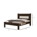 Ver imagem 4 de Cama de Casal para Quarto Tradicional Clara Estilo Moderna Mdf com Estrado Madeira Chocolate