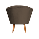 Ver imagem 4 de Poltrona Cadeira Decorativa Pétala - Corino Marrom Cipatex