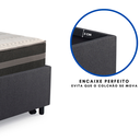 Ver mais imagens de Bicama Box Solteiro Linho Cinza 88x188 com Colchão Bogotá Molas Ultralastic Inducol