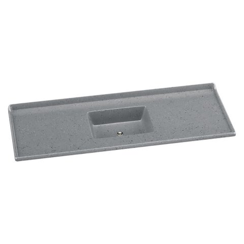 Pia de Cozinha Mármore Sintético 150x55cm Multimóveis CR20481 