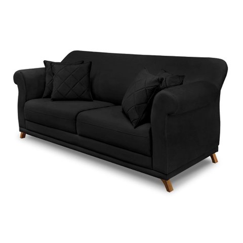 Sofá Amsterdam 3 Lugares 2,20 Suede - Lucadi Home
