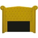 Ver imagem 2 de Kit Cabeceira 160 cm Suede + Calçadeira Madrid Amarelo